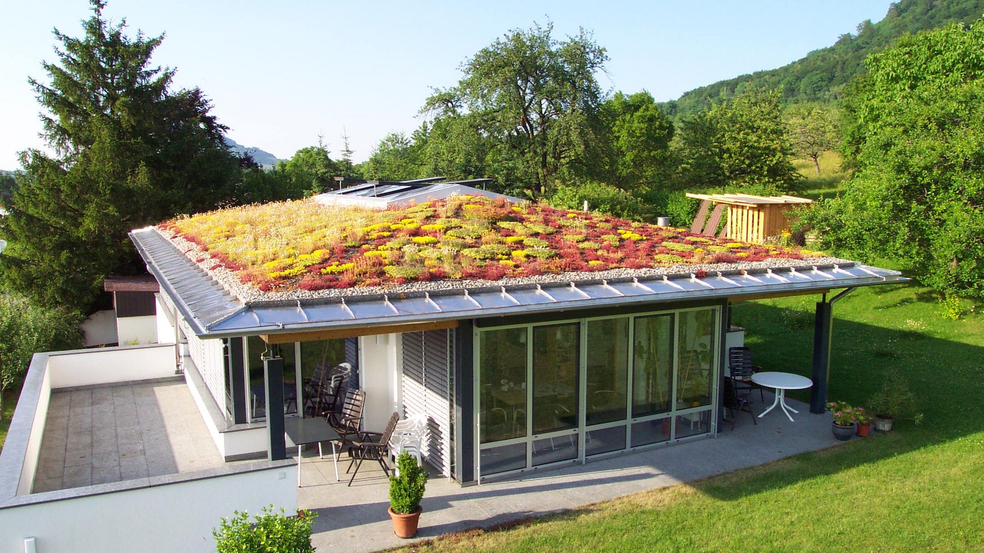 Il tuo tetto verde spiovente