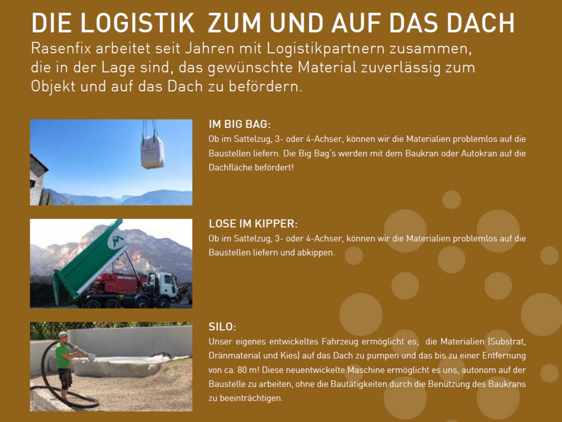 Substratproduktion in Südtirol Substratproduktion in Südtirol